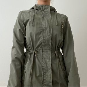 ambiance military green coat